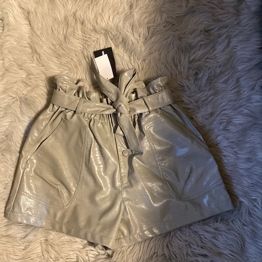 PU Leather Shorts